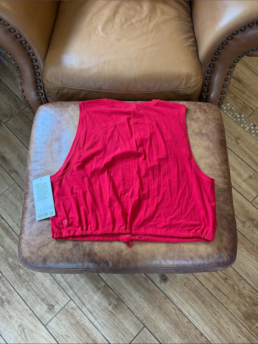 NWT Lululemon Adapt to You Tank Sz 12 Dark Red Waist Length